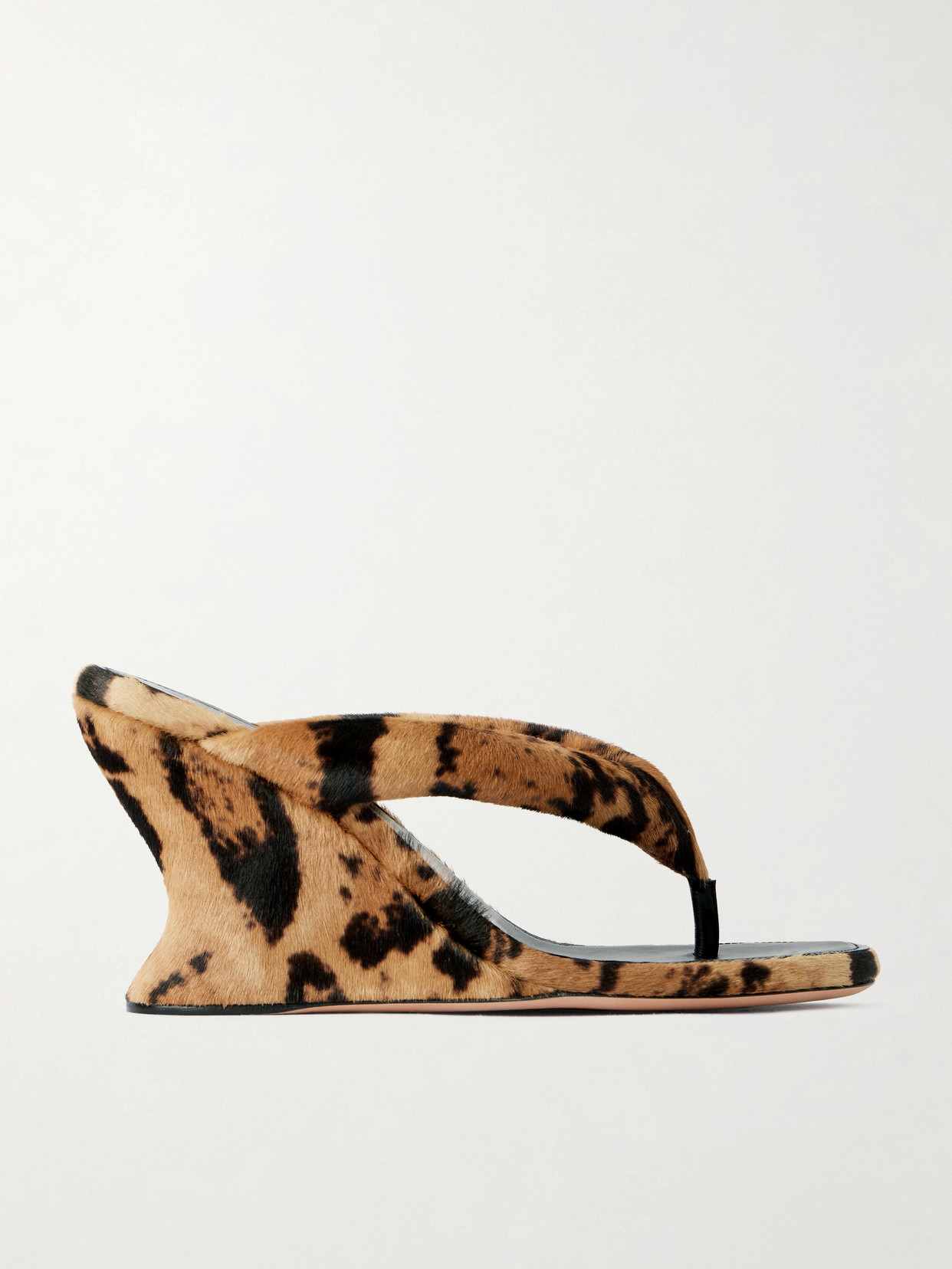 Gaeta Leopard-Print Pony Wedge