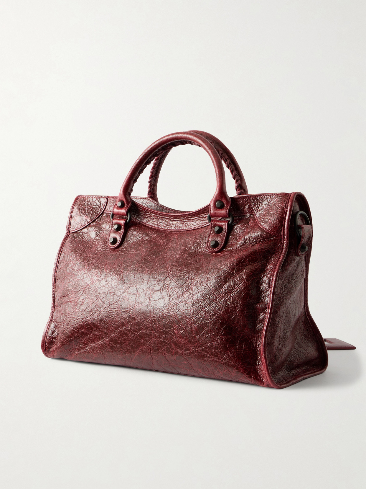 Le City Crinkled-Leather Shoulder Bag