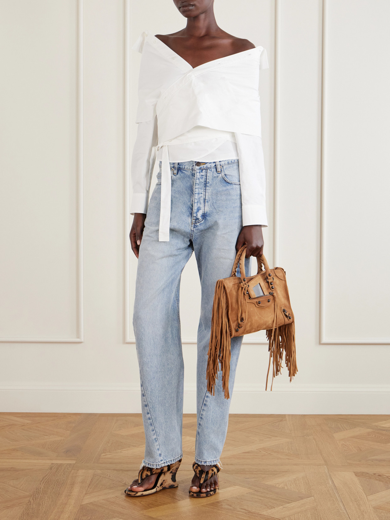 Le City Small Fringed Shoulder Bag