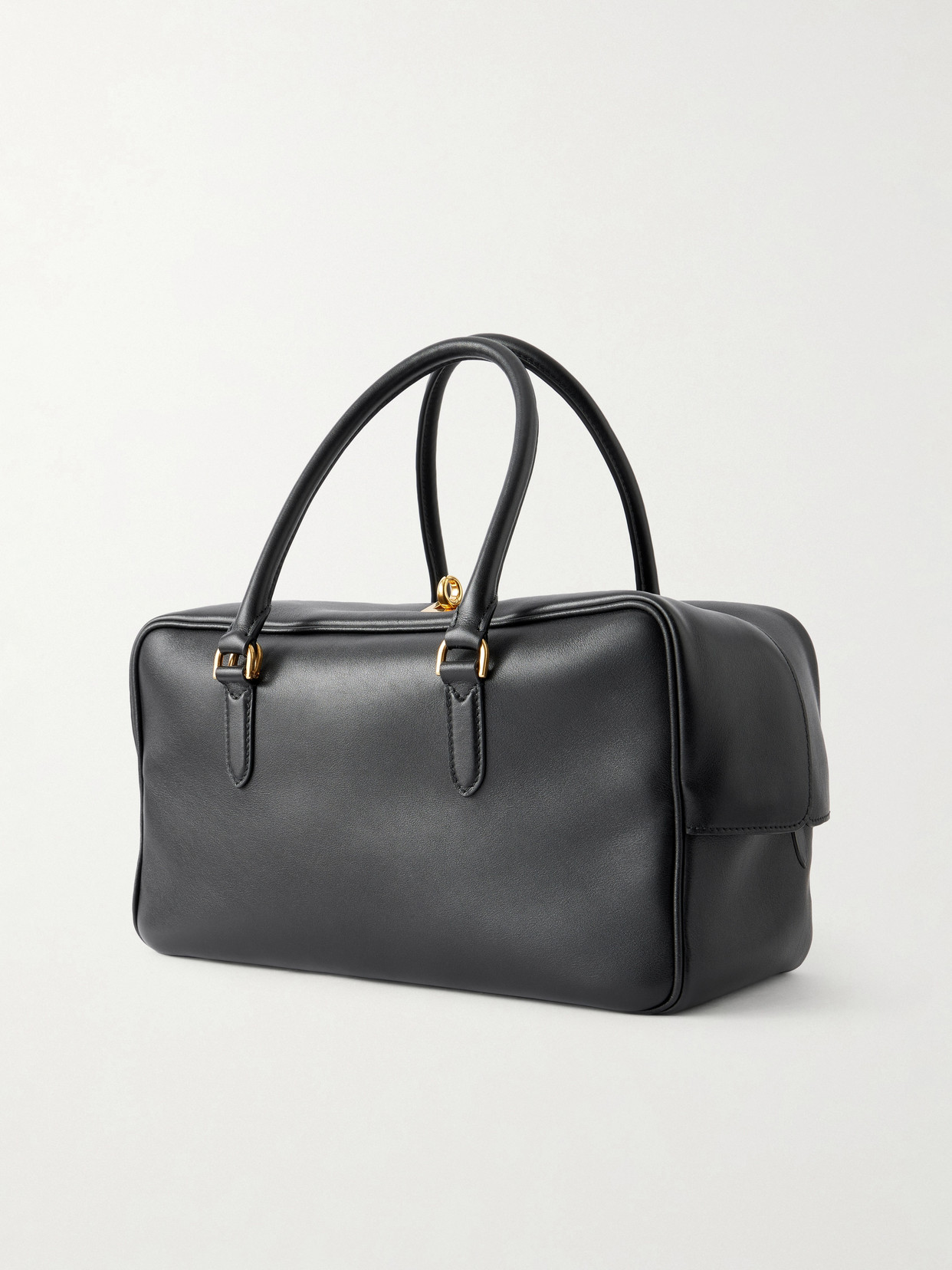 Le 7 Leather Bowling Shoulder Bag