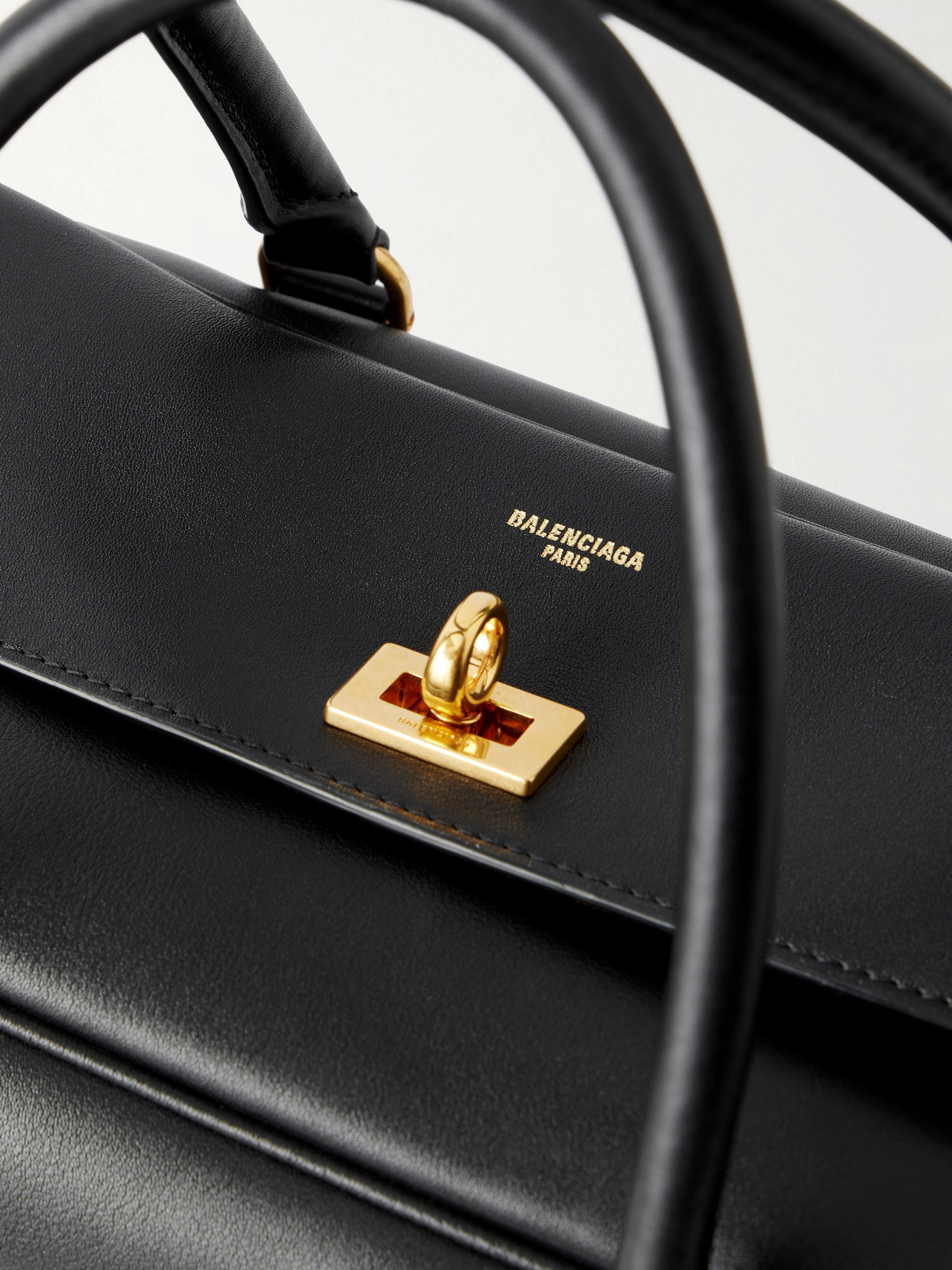 Le 7 Leather Bowling Shoulder Bag