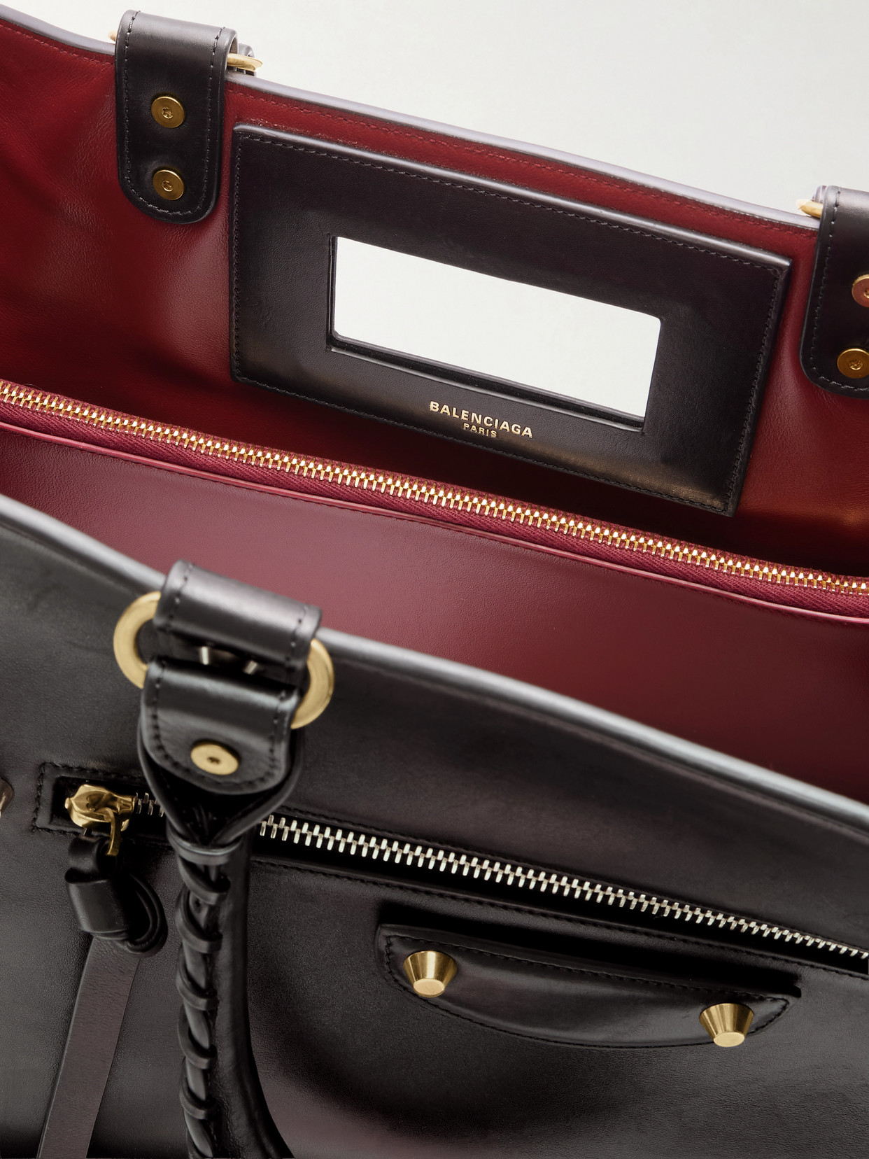 Le City Sleek Leather Tote