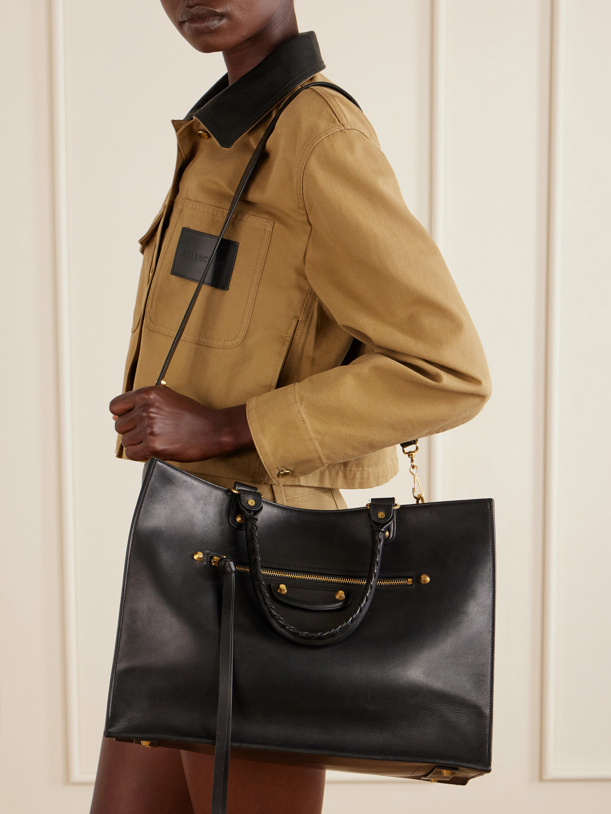 Le City Sleek Leather Tote