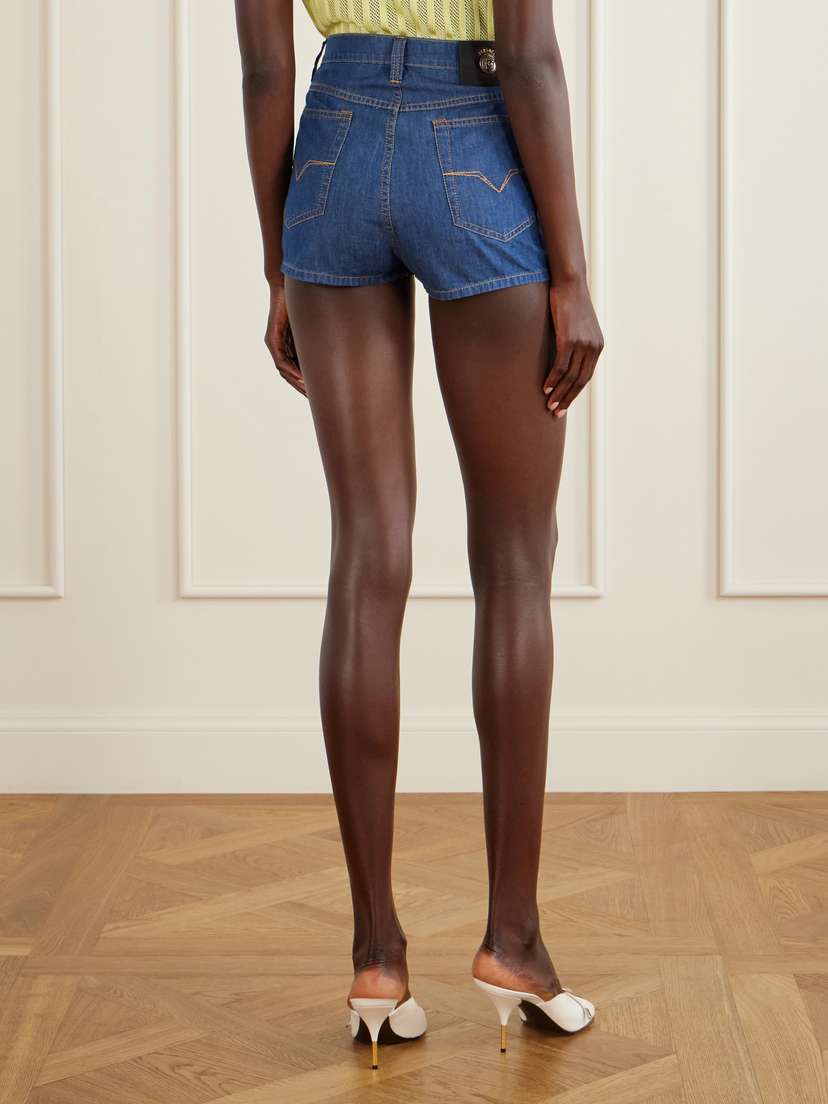 Versace Denim High-rise Shorts | Thumbnail 4 Versace Denim High-rise Shorts | Thumbnail 4