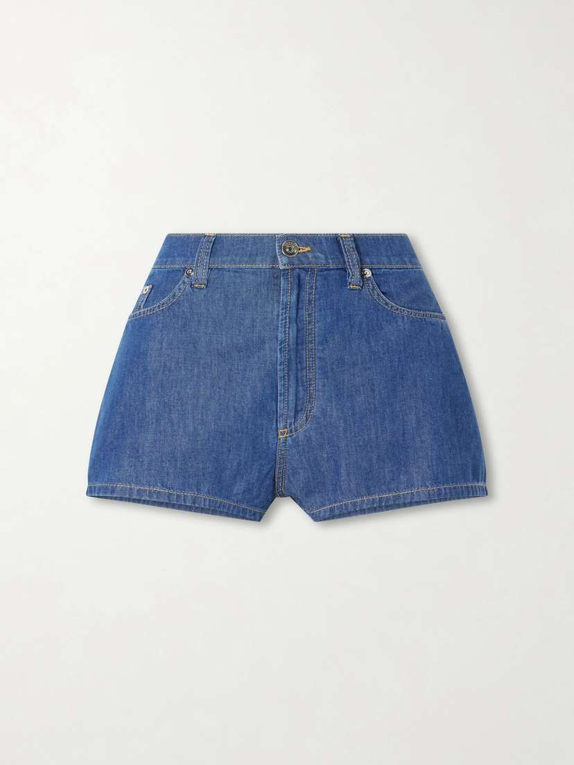 Versace Denim High-rise Shorts