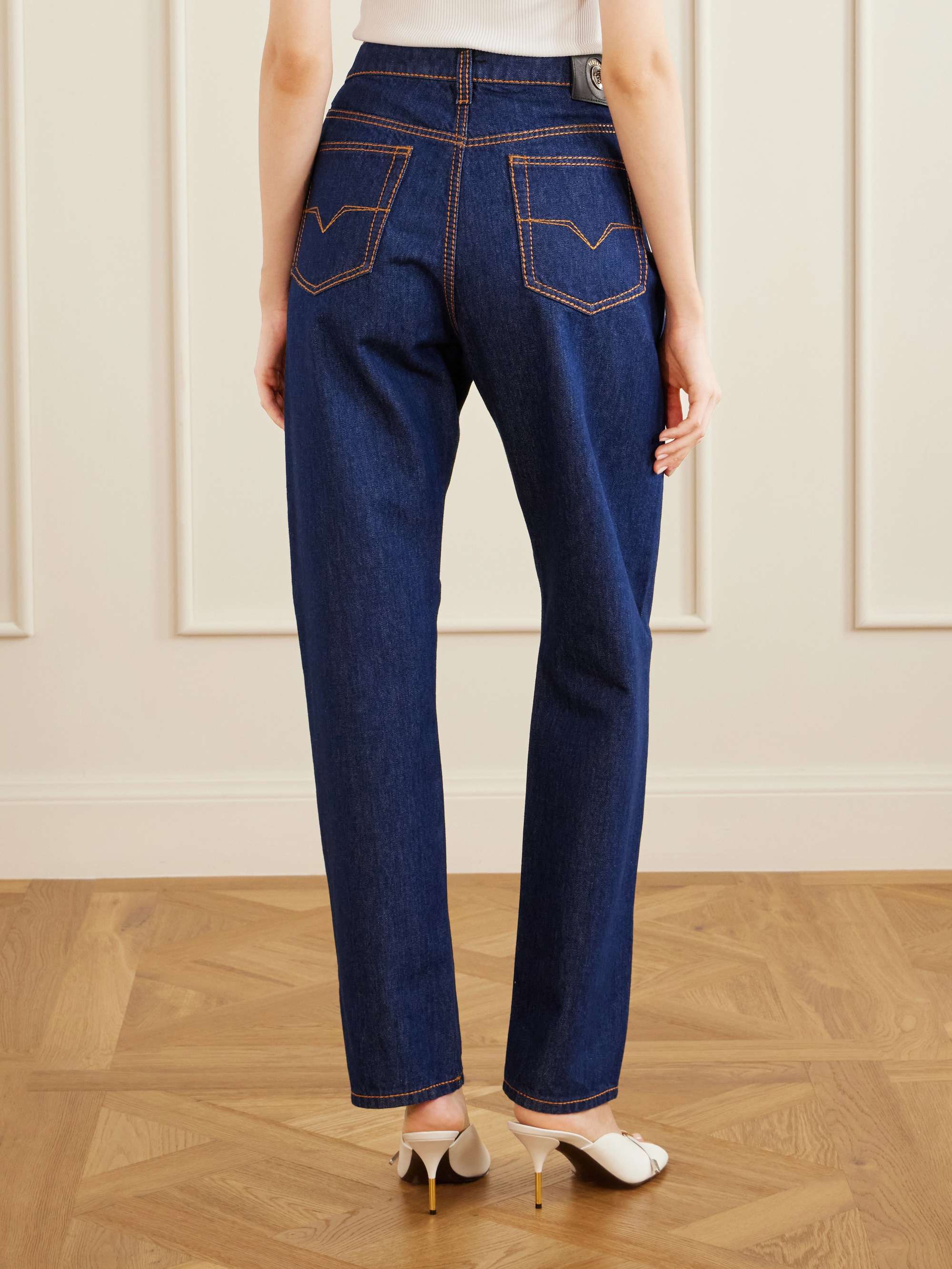 VERSACE Straight-leg jeans | NET-A-PORTER