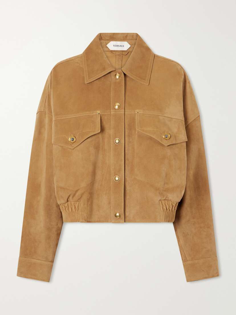 Versace Suede Blouson Jacket | Thumbnail 6