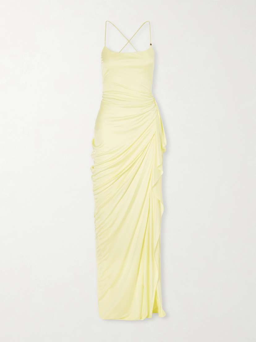 Versace Draped Jersey Gown | Thumbnail 5 Versace Draped Jersey Gown | Thumbnail 5