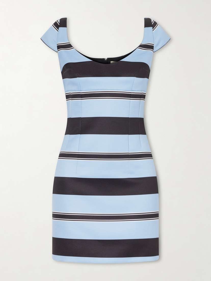 Emilia Wickstead + Manolo Blahnik Eloise Striped Taffeta-faille Mini Dress | Thumbnail 5 Emilia Wickstead + Manolo Blahnik Eloise Striped Taffeta-faille Mini Dress | Thumbnail 5