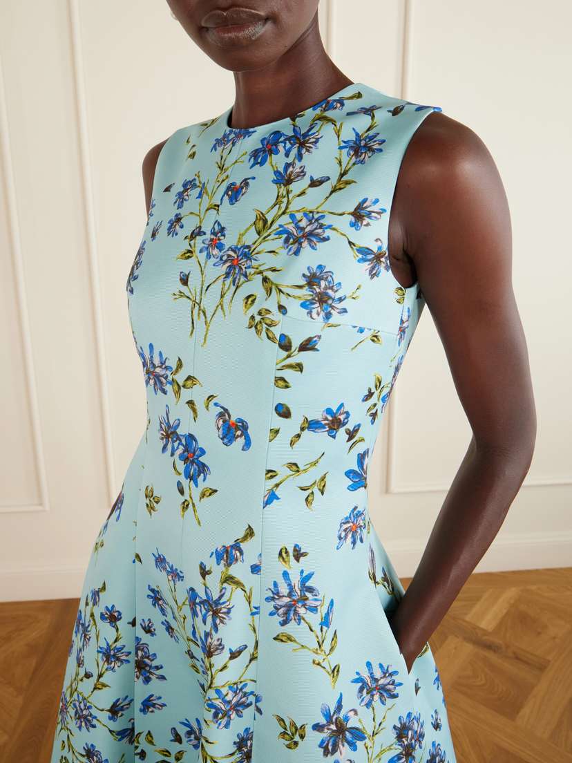 Emilia Wickstead Floral-print Faille Midi Dress | Thumbnail 4 Emilia Wickstead Floral-print Faille Midi Dress | Thumbnail 4