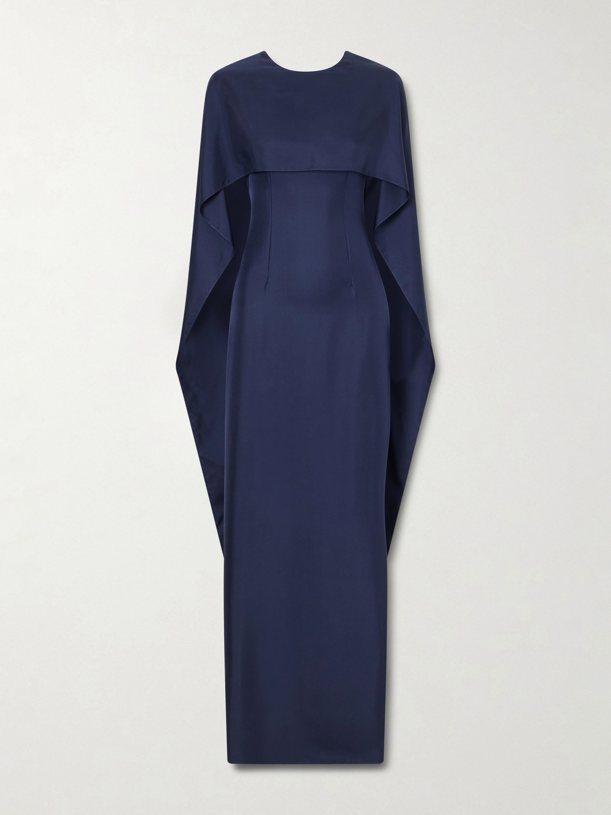 Emilia Wickstead + Manolo Blahnik Alphonse Silk Gown In Blue