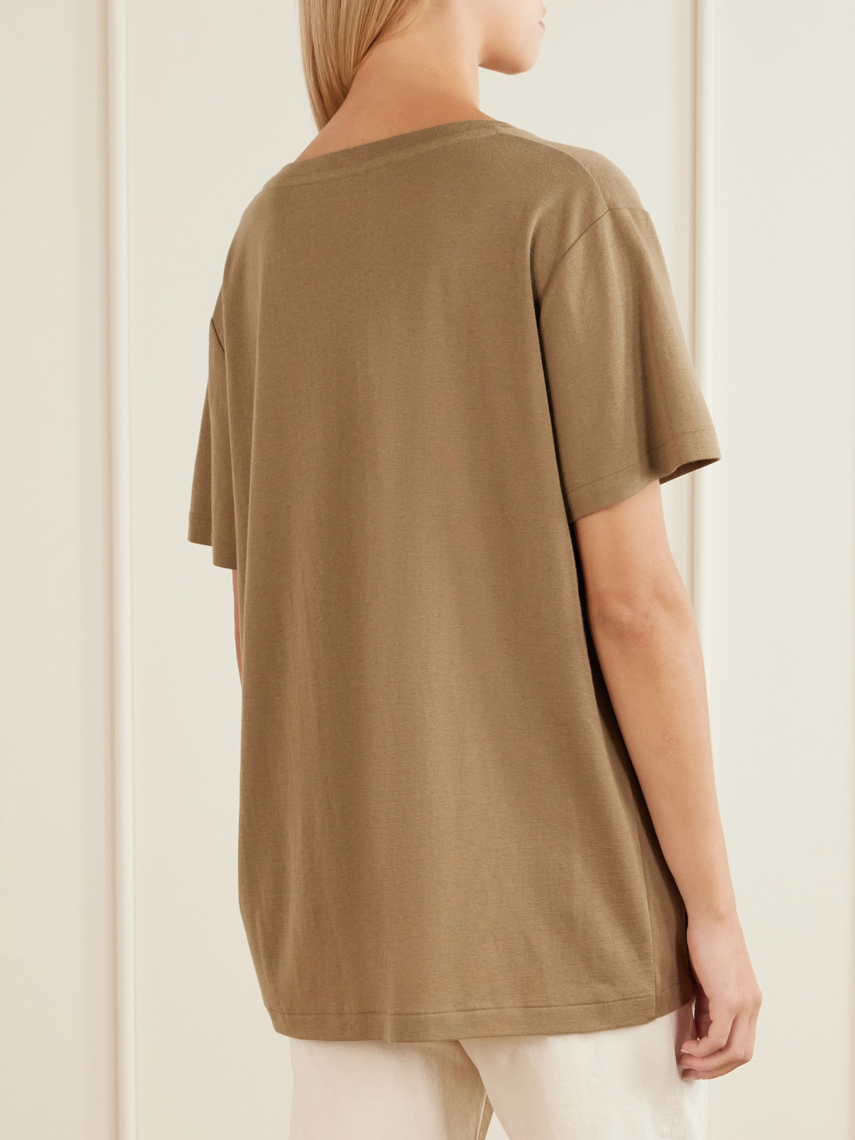Dera Cotton And Cashmere-Blend Jersey T-Shirt