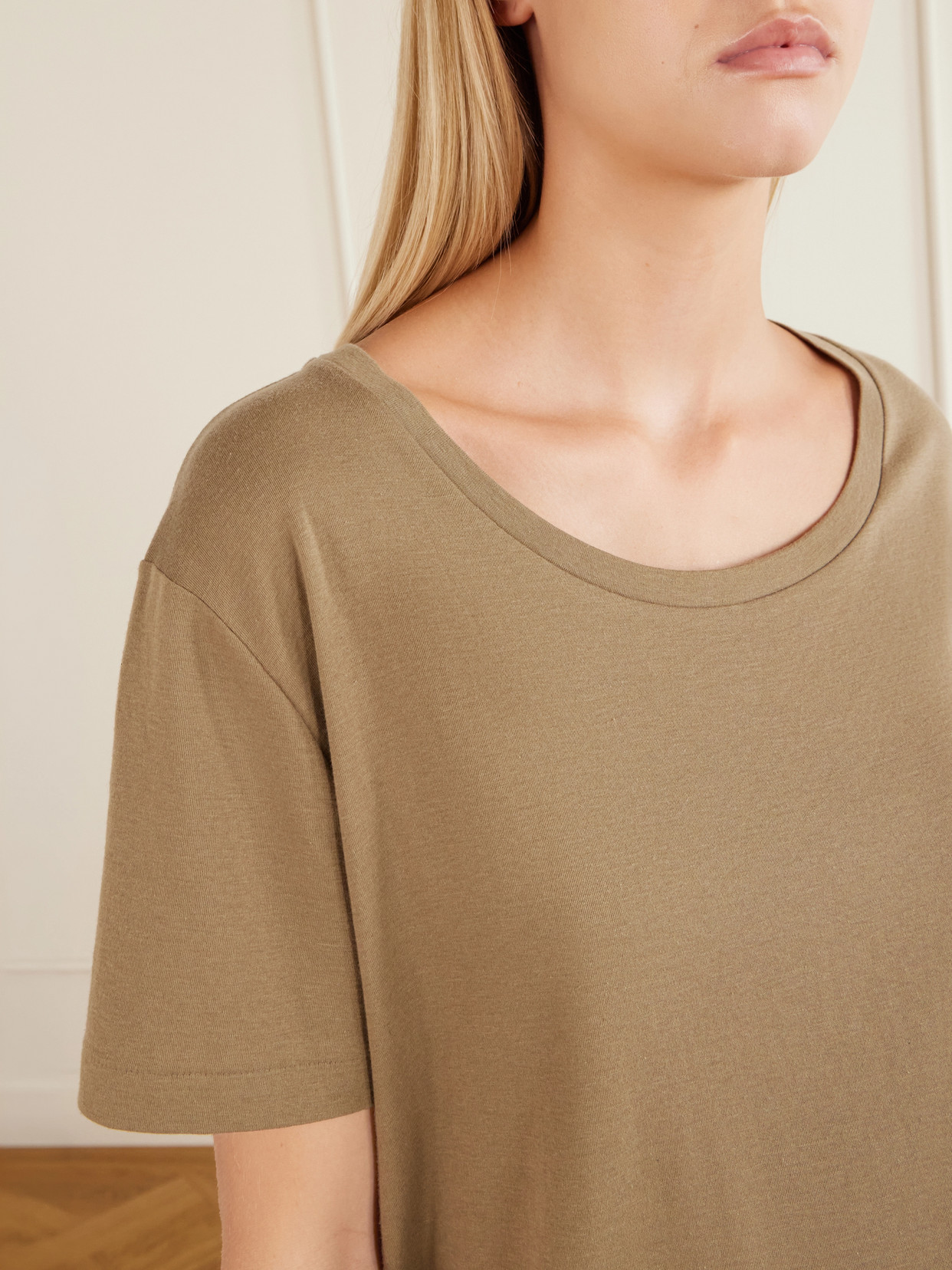 Dera Cotton And Cashmere-Blend Jersey T-Shirt