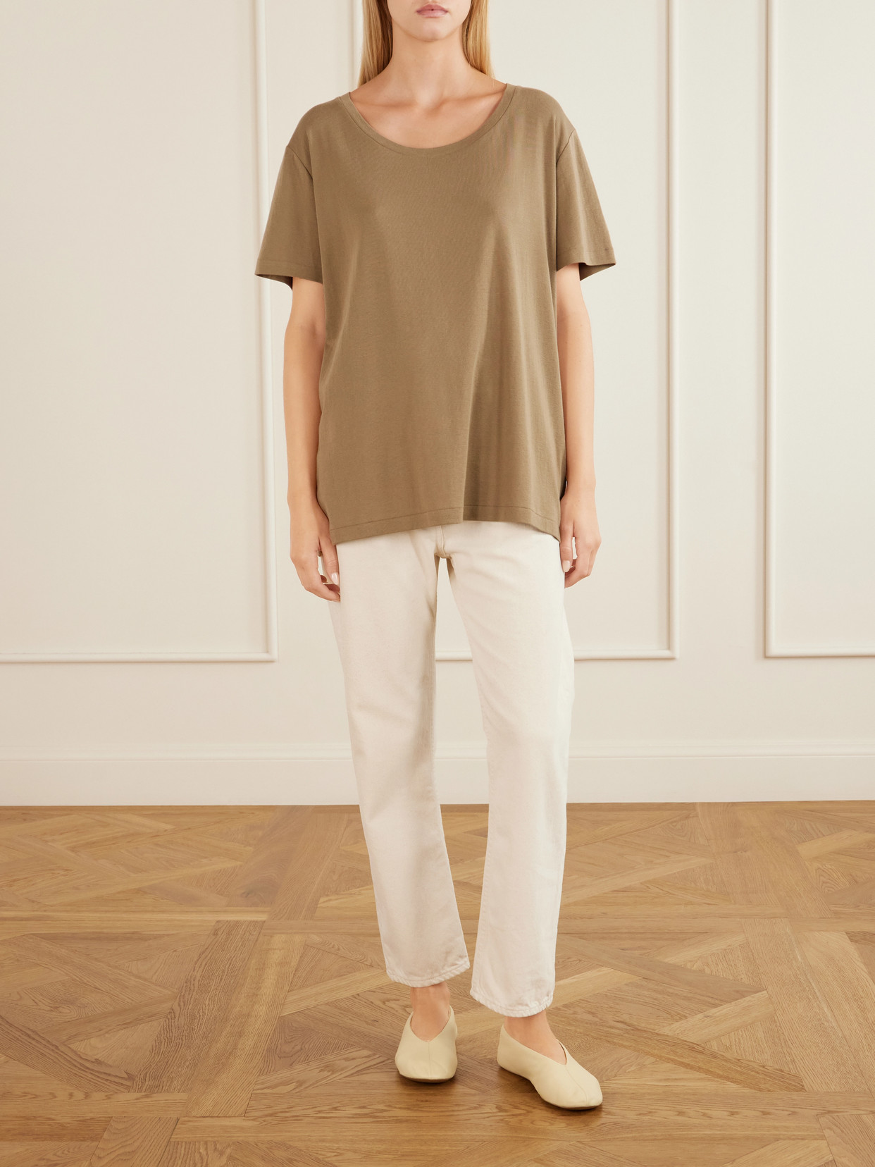 Dera Cotton And Cashmere-Blend Jersey T-Shirt