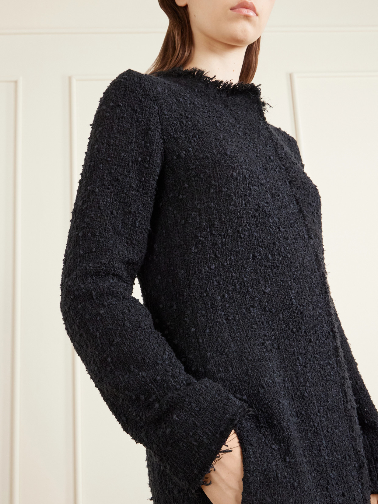 Carlina Cotton-Blend Bouclé Coat