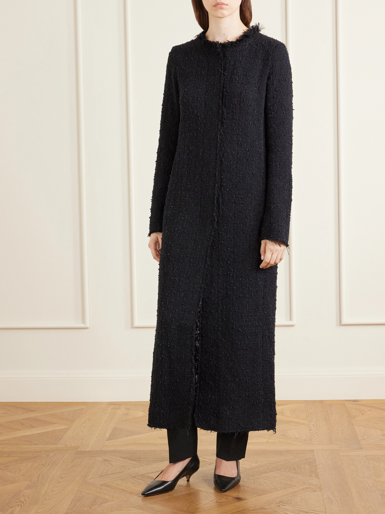 Carlina Cotton-Blend Bouclé Coat