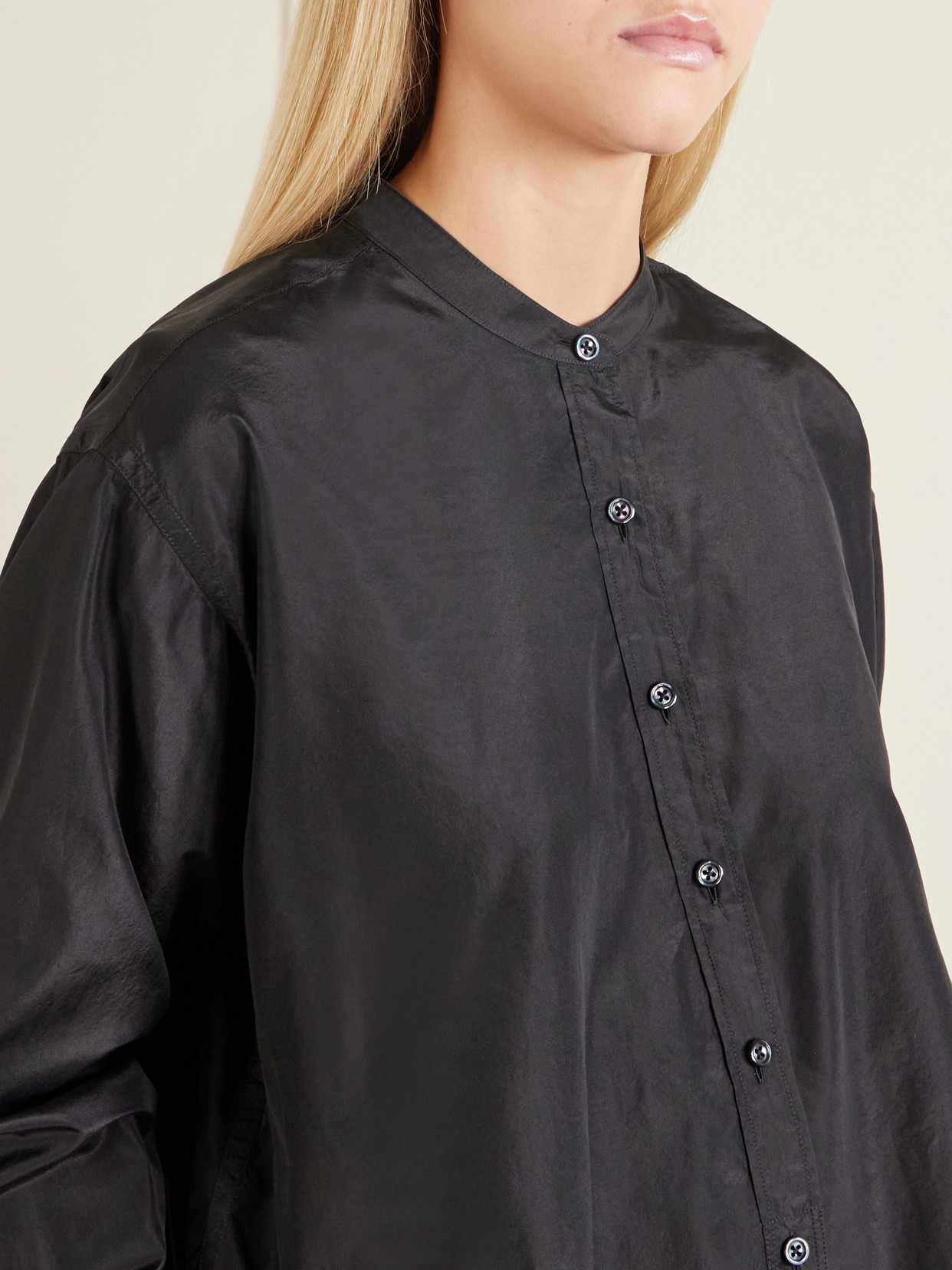 Lula Silk-Taffeta Shirt