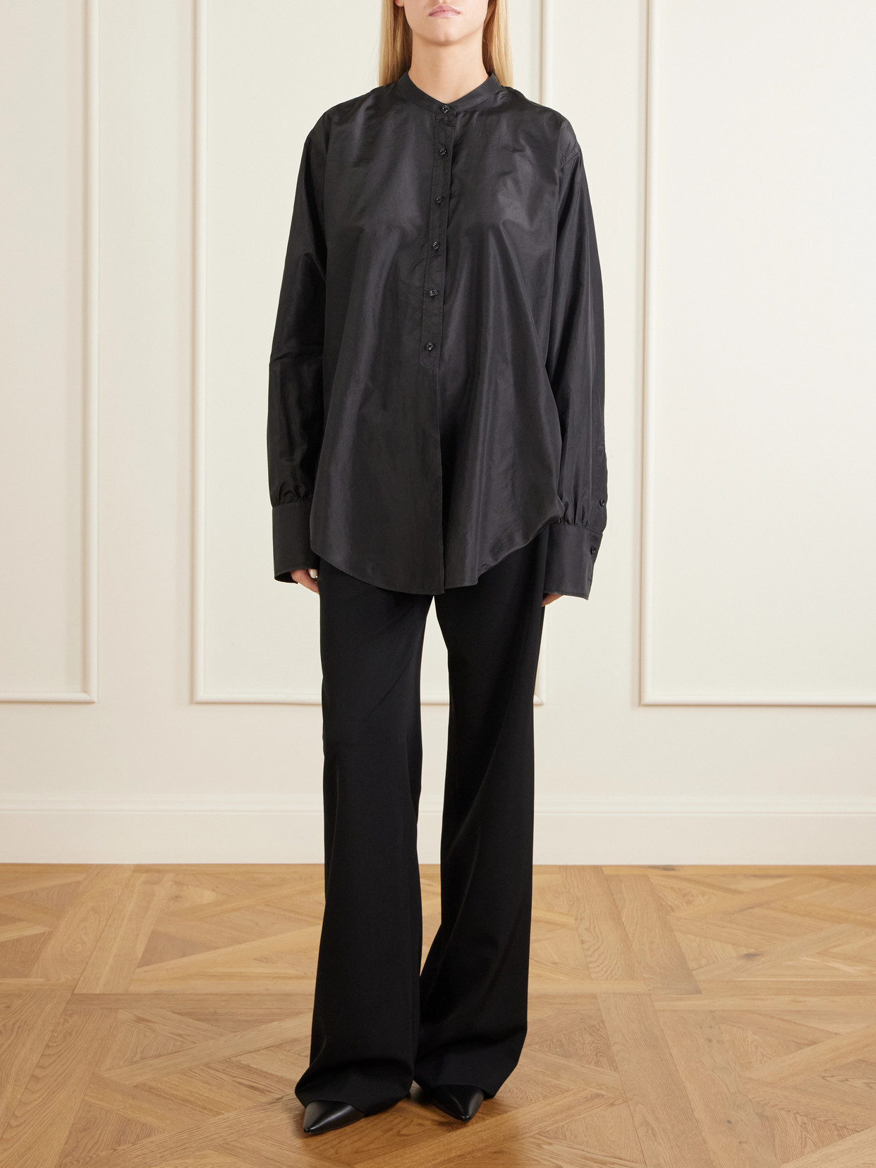 Lula Silk-Taffeta Shirt