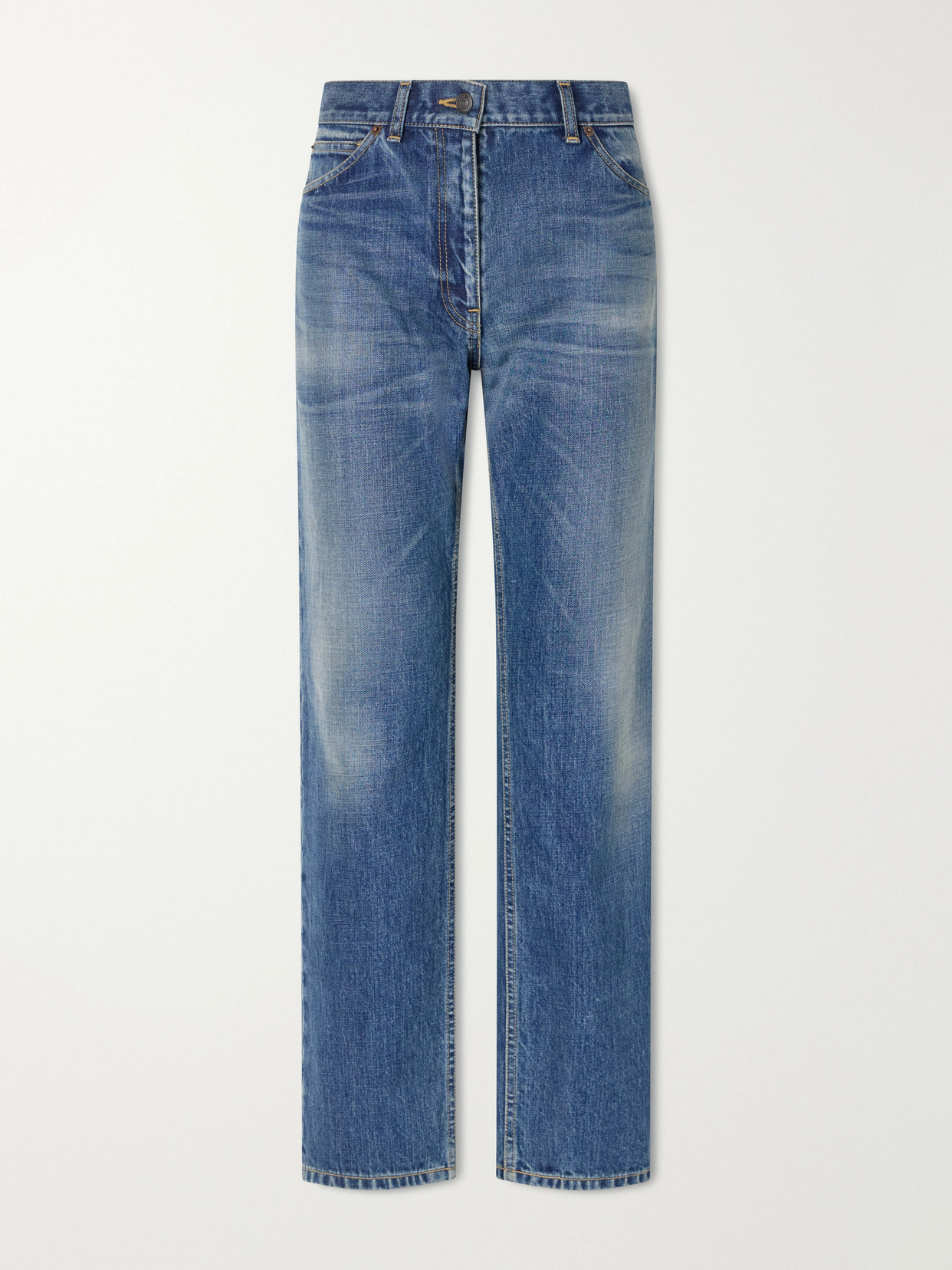 Dinni Mid-Rise Straight-Leg Jeans