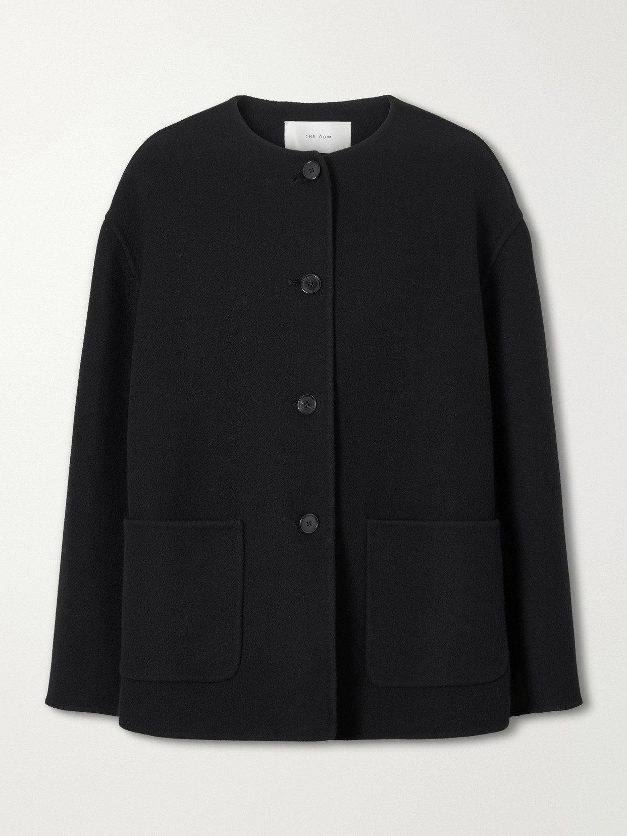 The Row - Quintus Wool And Cashmere-blend Coat - Black