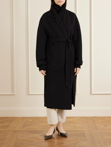The Row Ciara wool and cashmere-blend long coat