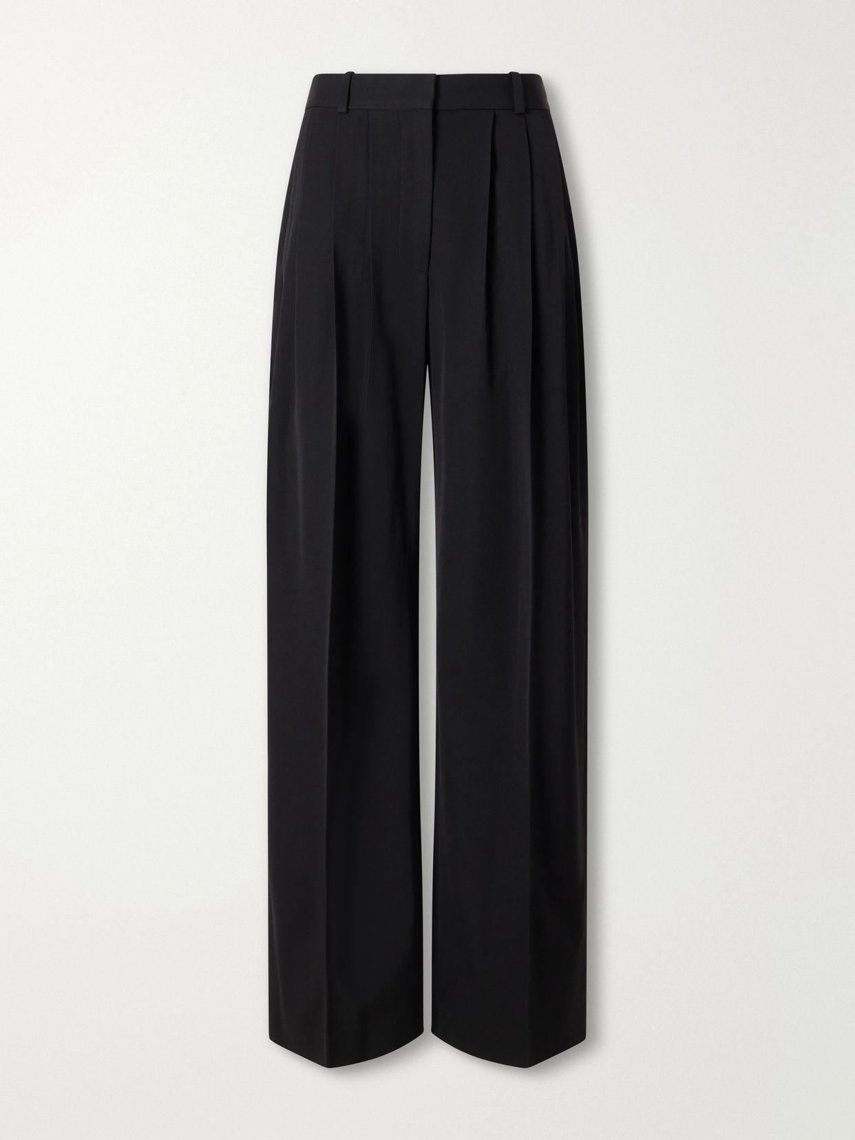 daniela wool twill wide leg pants
