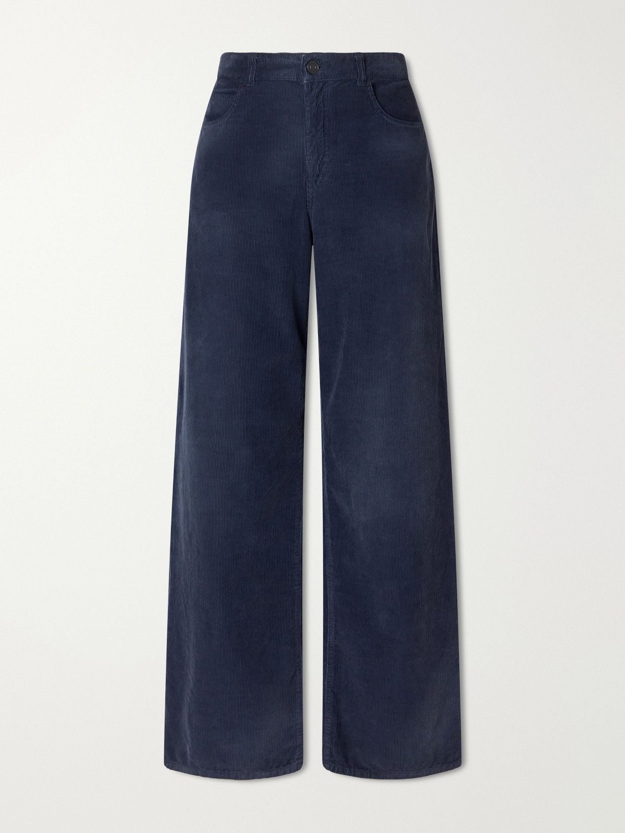 The Row - Eglitta High-waist Stretch-cotton Corduroy Wide-leg Pants - Blue