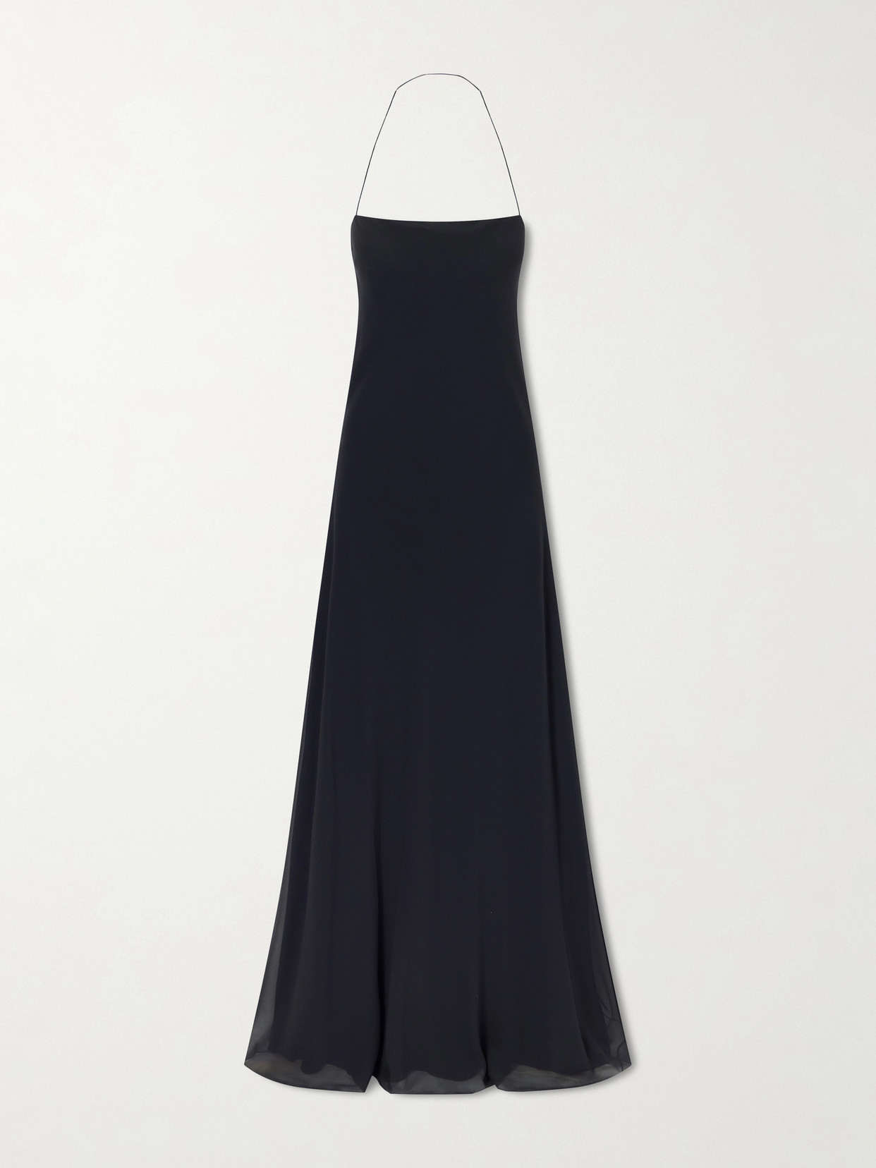 The Row - Javier Silk-georgette Maxi Dress - Black