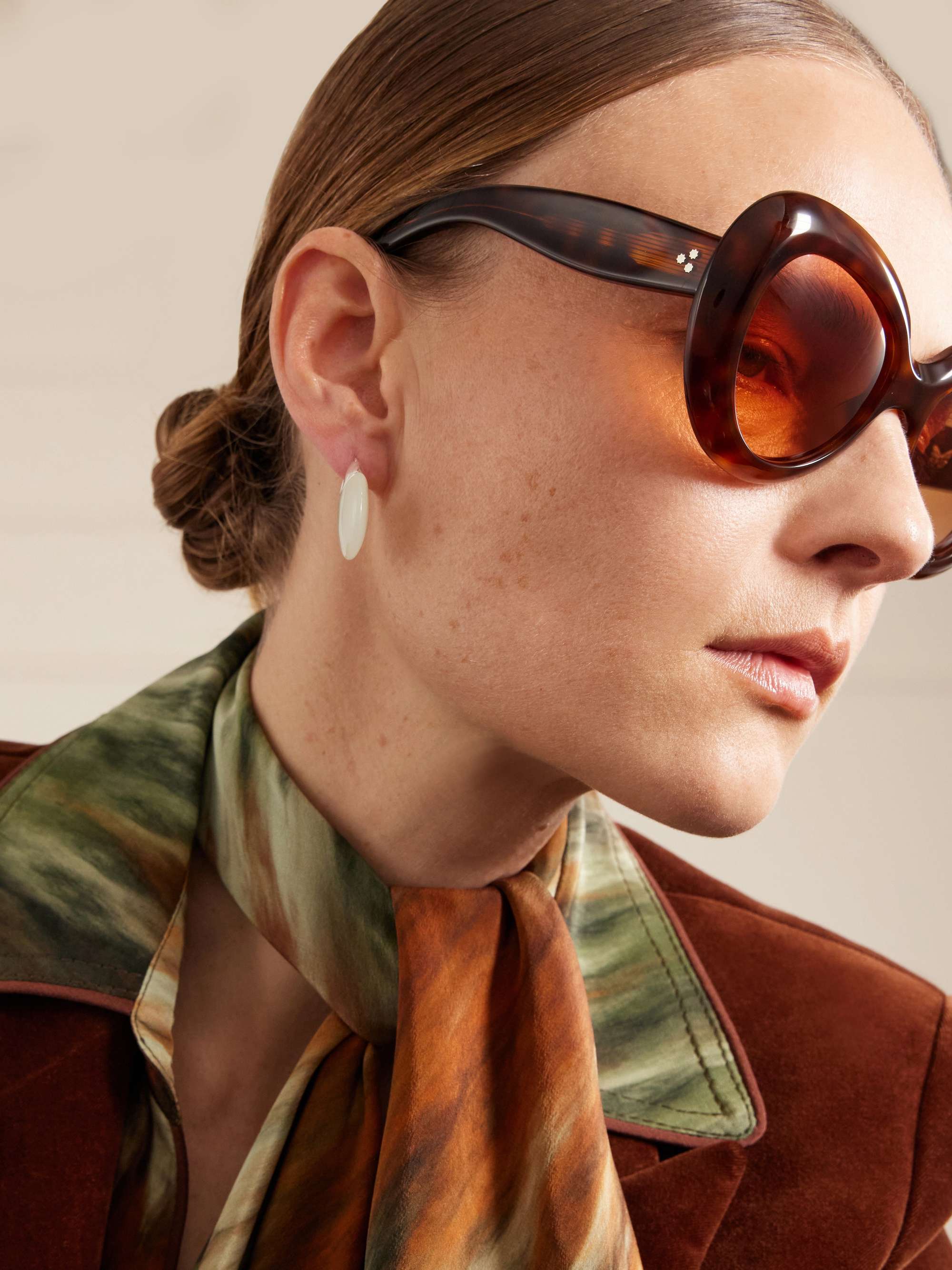 JACQUES MARIE MAGE Monarch round-frame tortoiseshell acetate