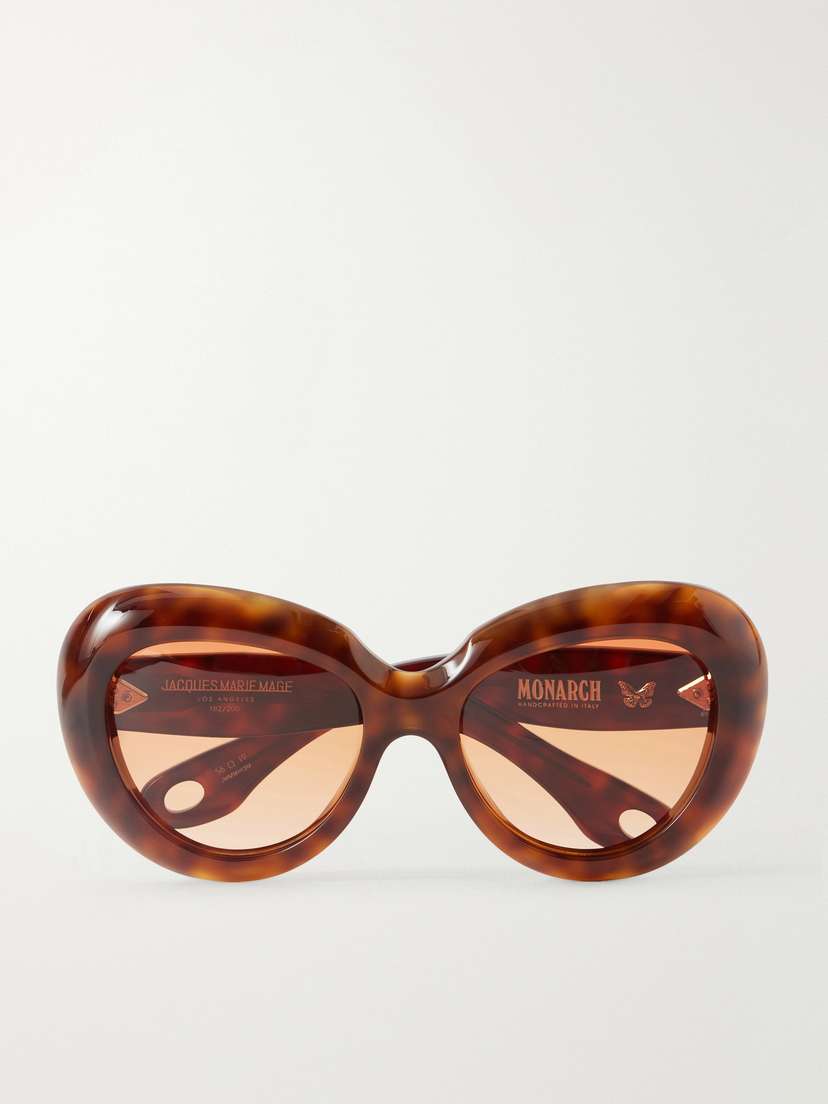Jacques Marie Mage Monarch Round-frame Tortoiseshell Acetate Sunglasses