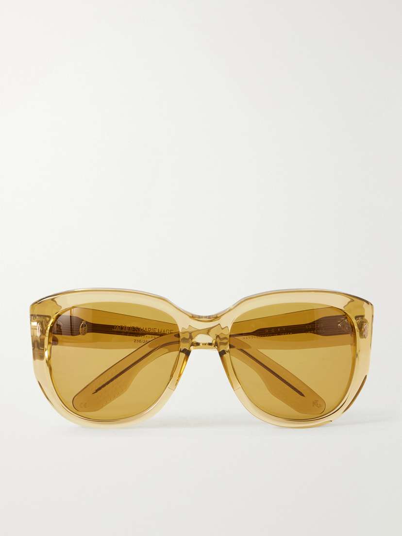 Jacques Marie Mage Roxy Oversized Round-frame Acetate Sunglasses