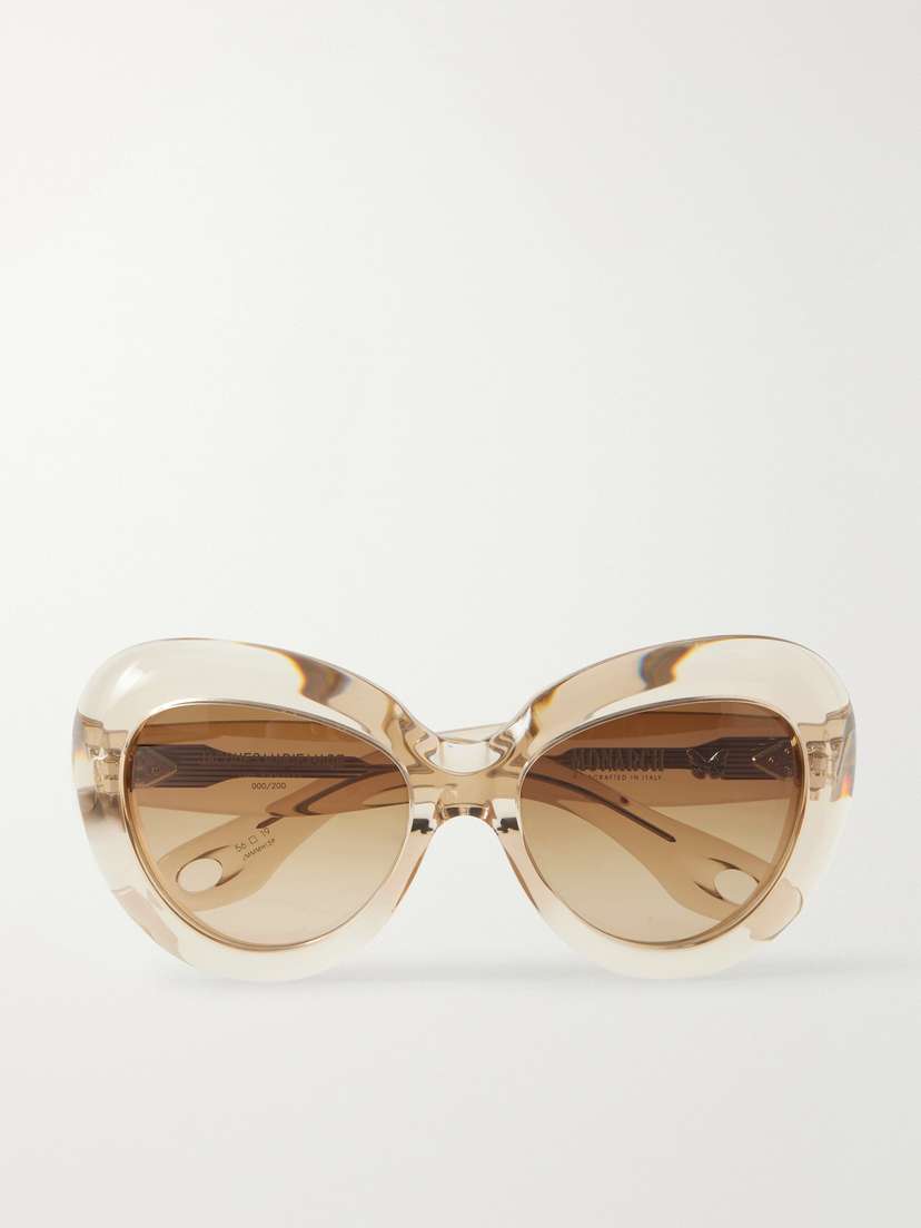 Jacques Marie Mage Monarch Round-frame Acetate Sunglasses