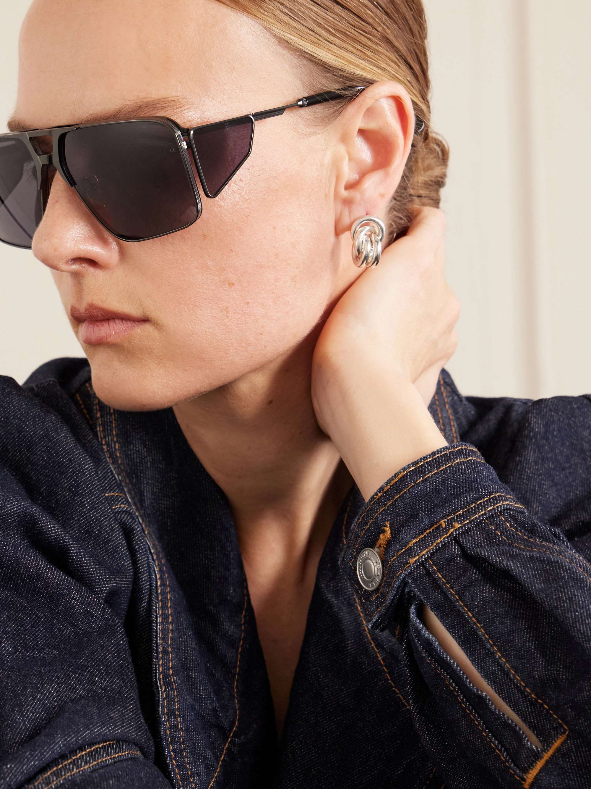JACQUES MARIE MAGE Assen aviator-style metal sunglasses | NET-A-PORTER