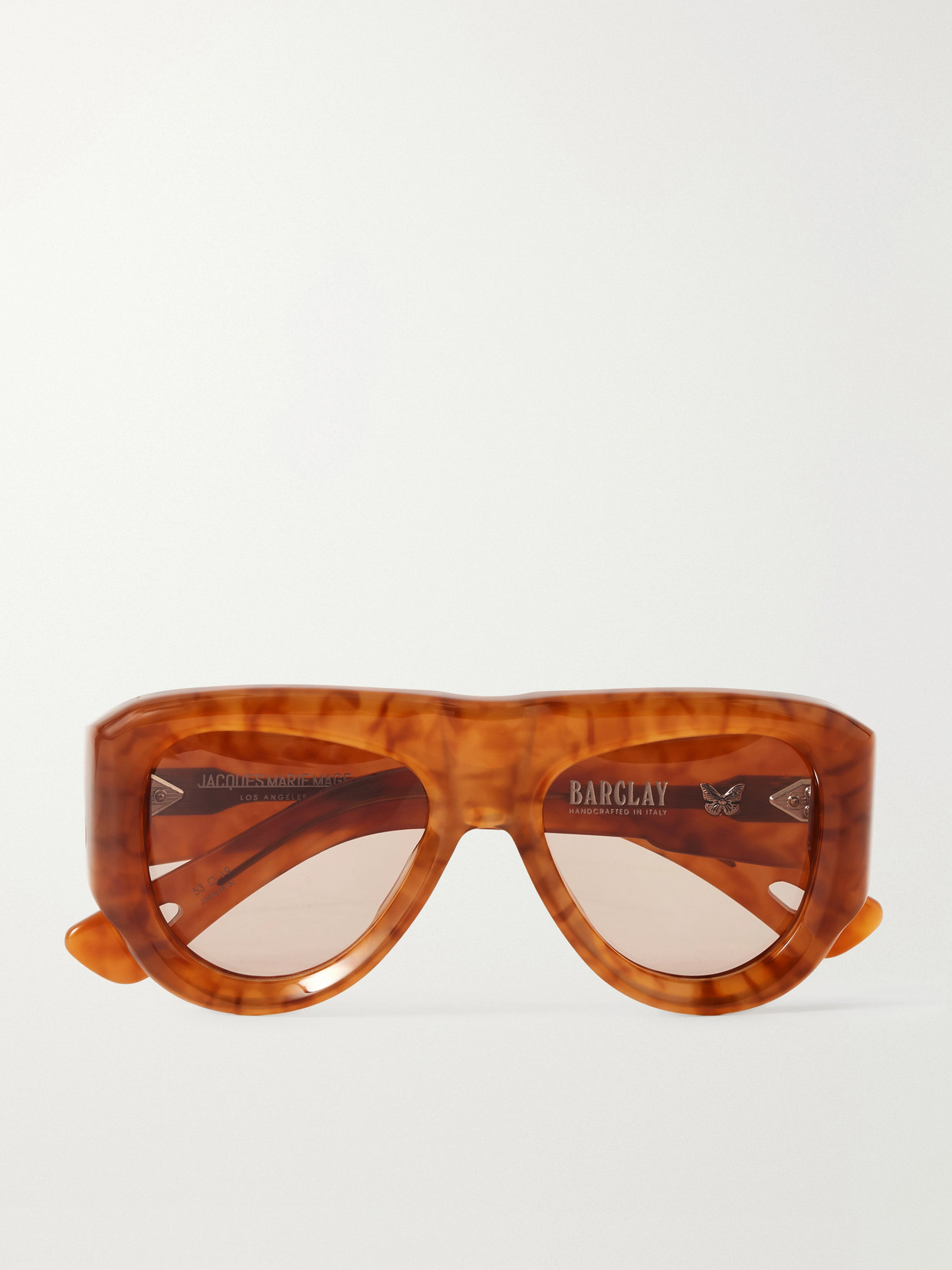 Jacques Marie Mage Barclay D-frame Tortoiseshell Acetate Sunglasses In Yellow