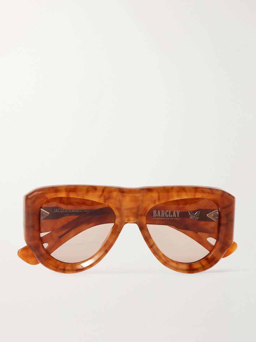 Jacques Marie Mage Barclay D-frame Tortoiseshell Acetate Sunglasses