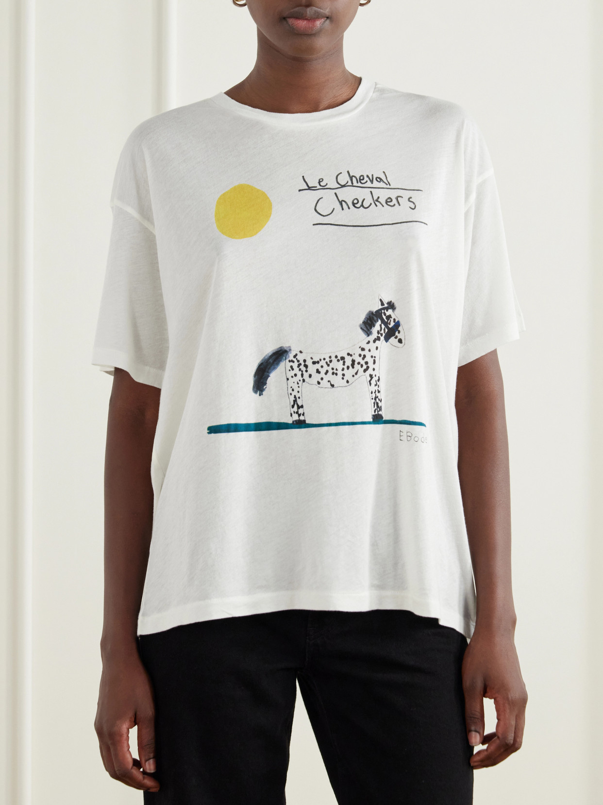 Cheval Printed Cotton-Jersey T-Shirt