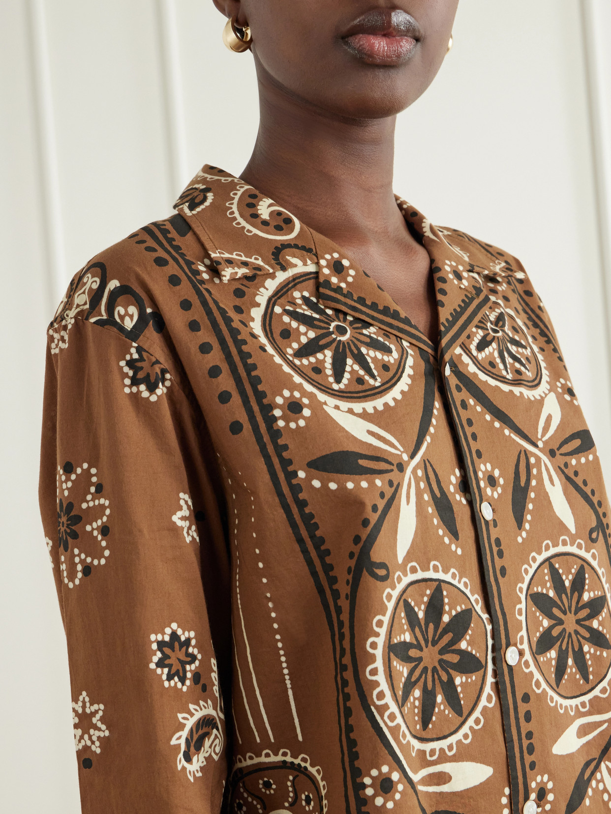 Bandana Paisley-Print Cotton Shirt