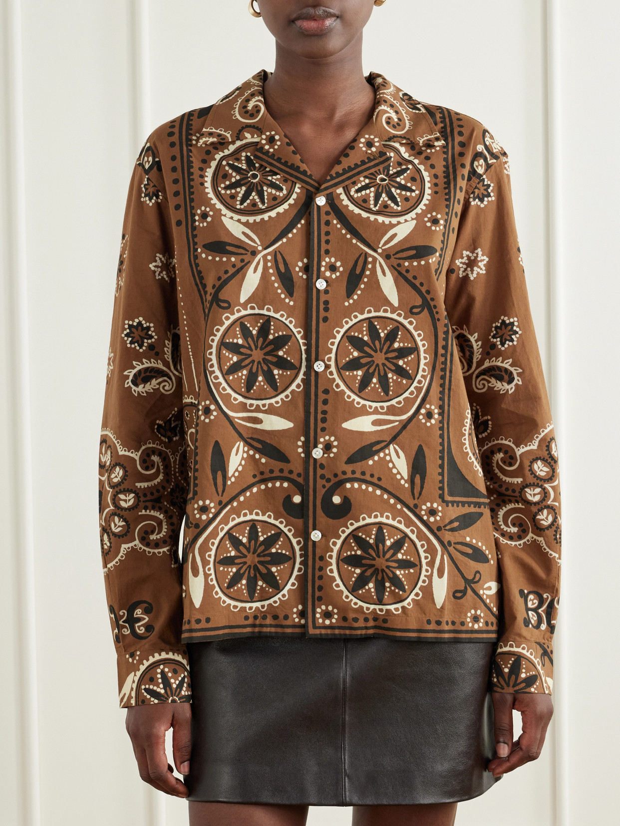 Bandana Paisley-Print Cotton Shirt