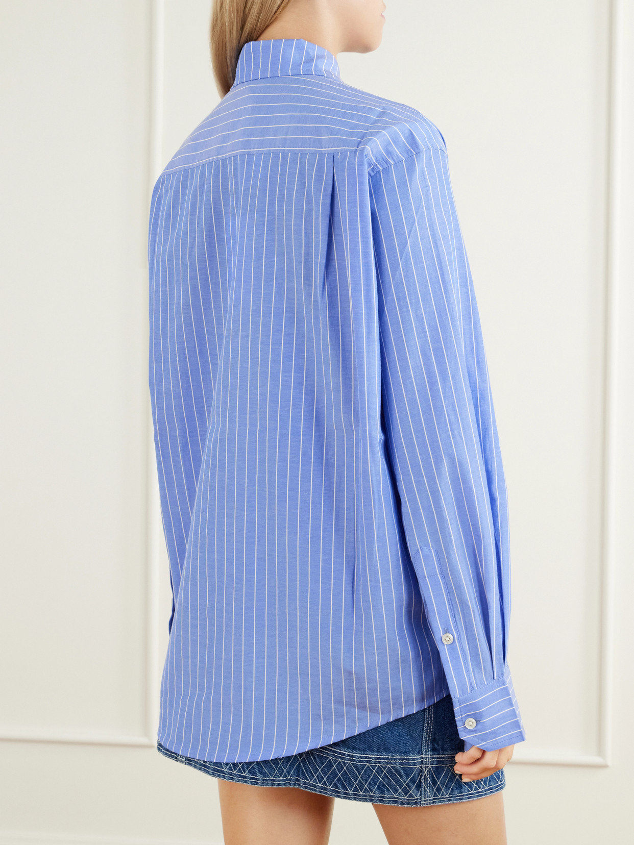 Bluebell Striped Cotton-Poplin Shirt