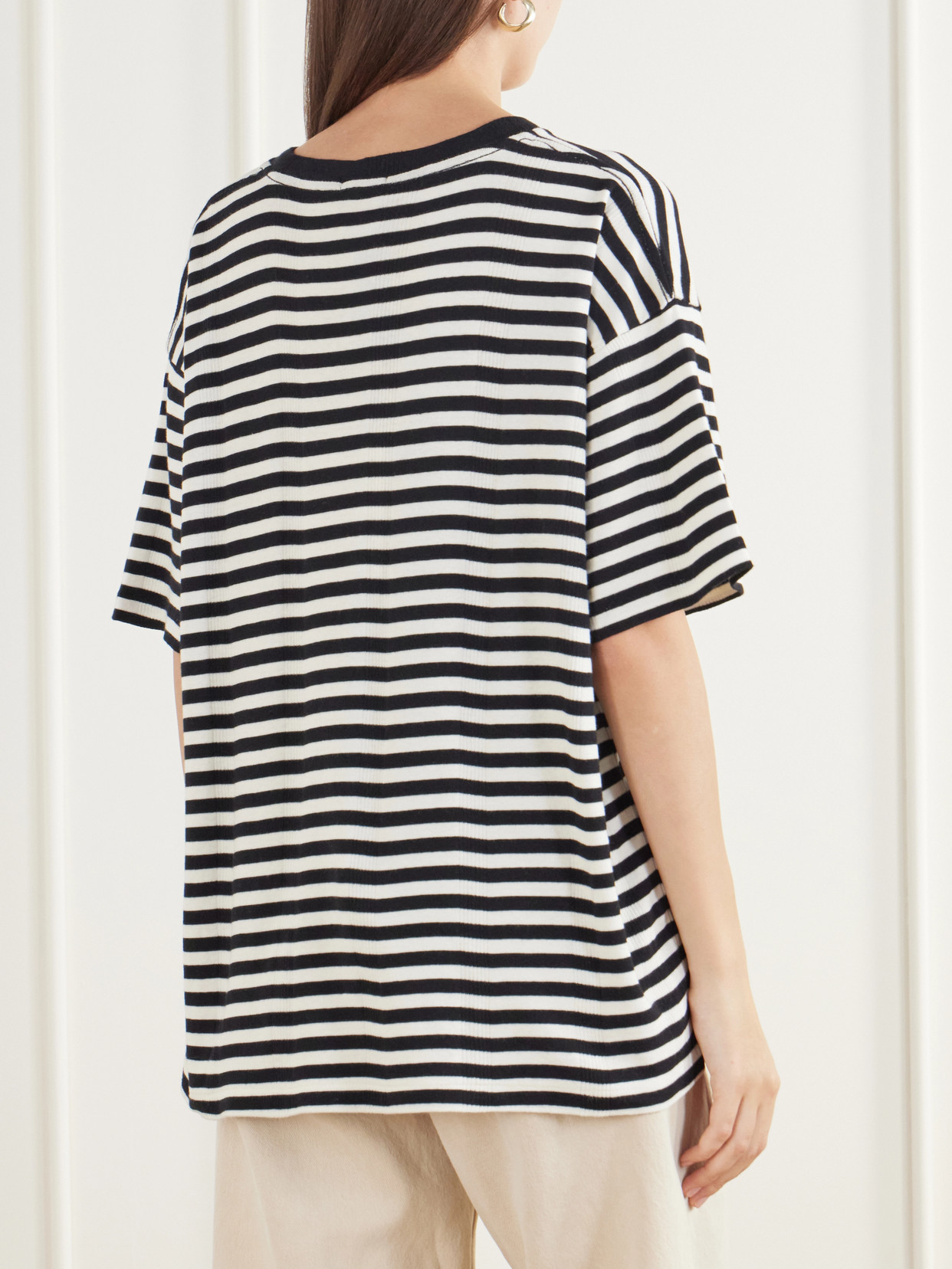 Rodeo Printed Striped Cotton-Jersey T-Shirt