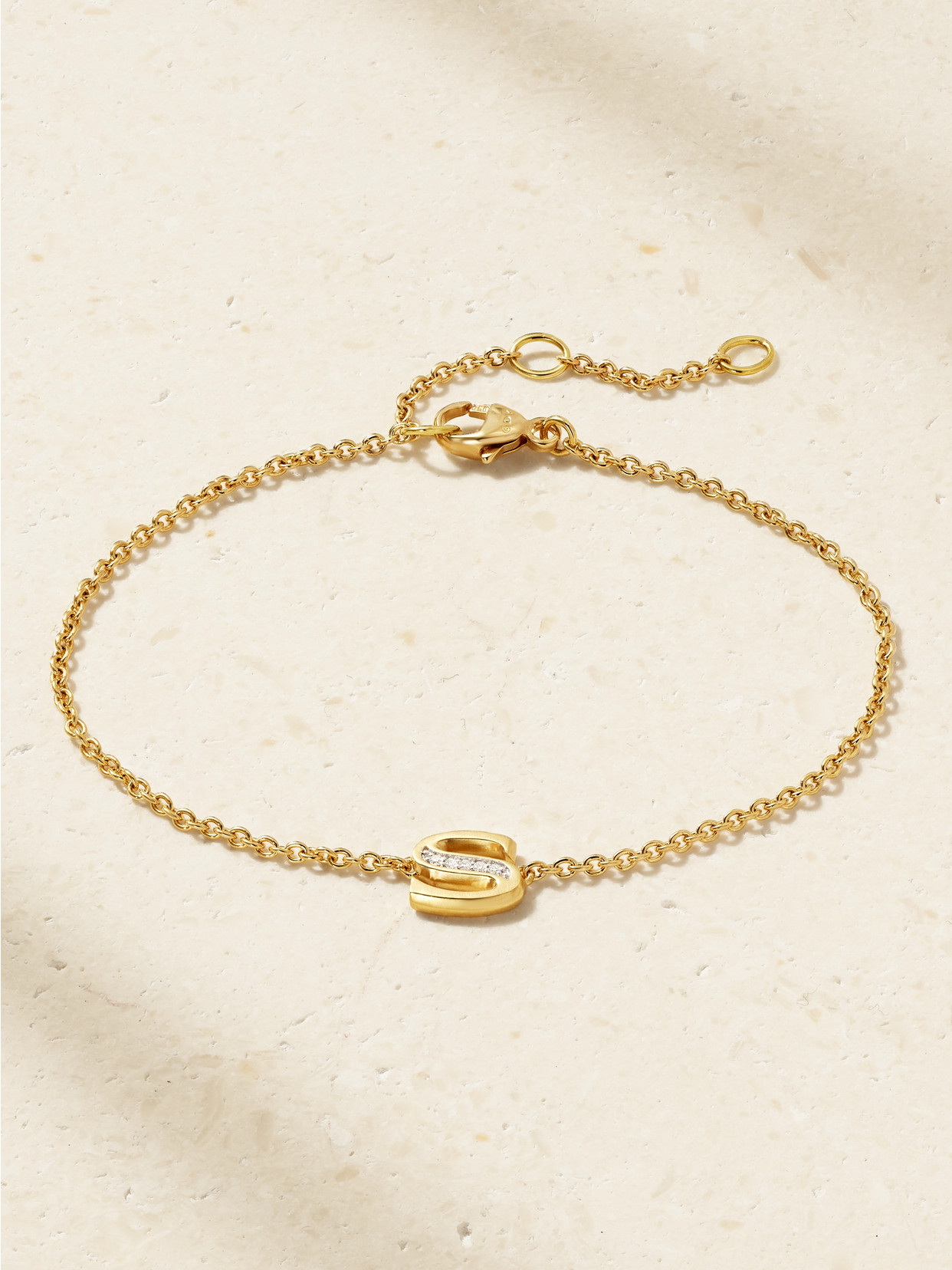 David Yurman 18-karat Gold And Diamonds Chain Bracelet