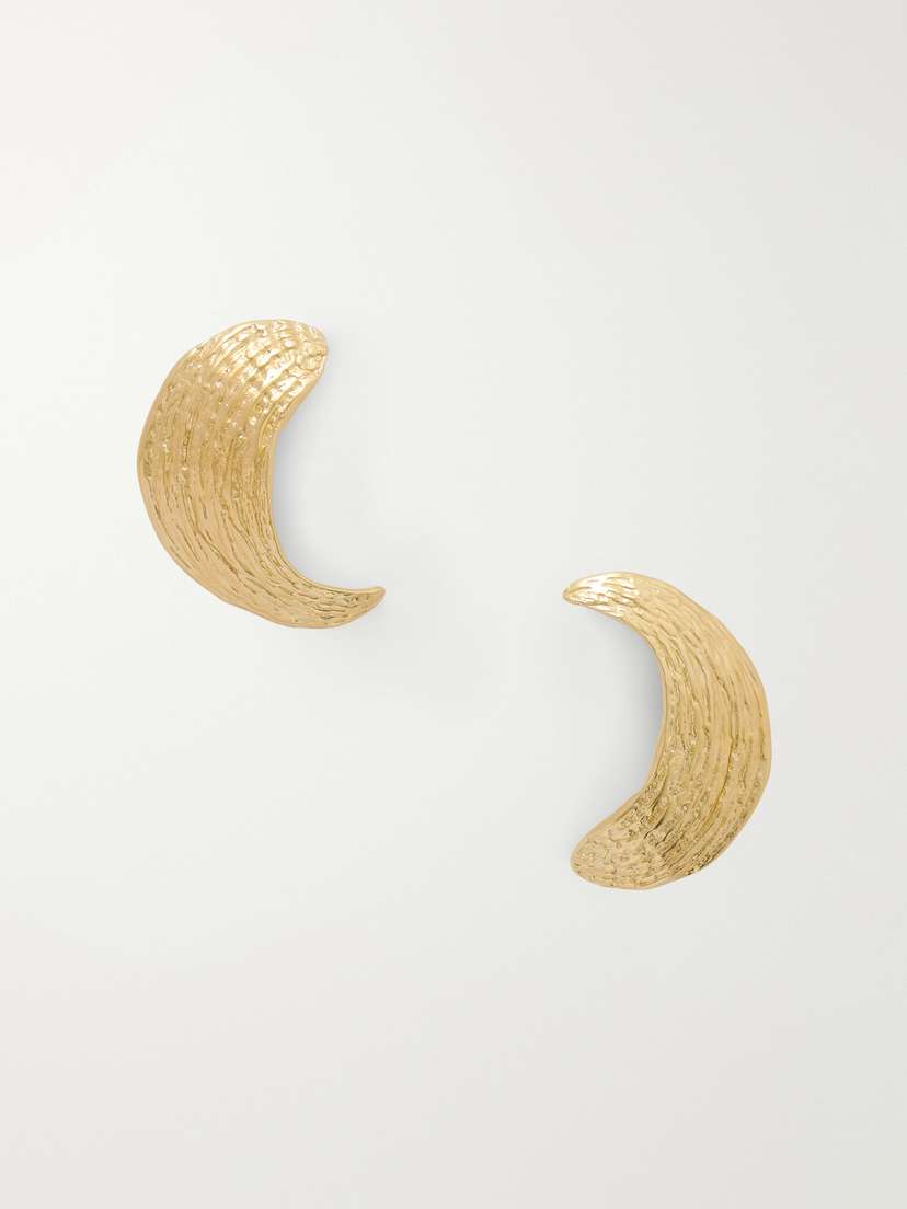YSSO Broken Shell Gold-plated Earrings