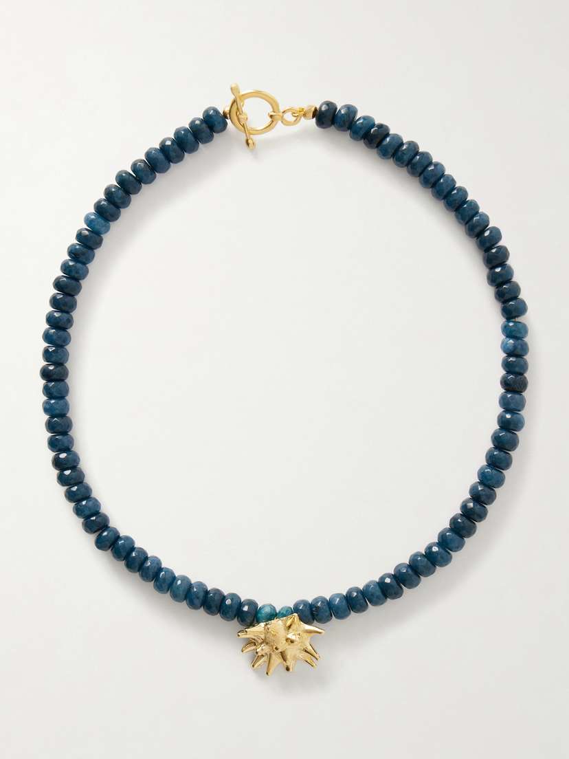 YSSO Sea Urchin Gold-plated Jade Necklace