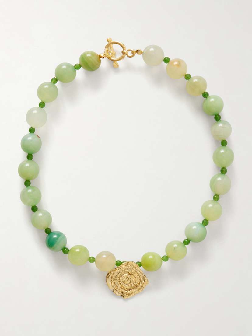 YSSO Daphne Gold-plated Jade Necklace