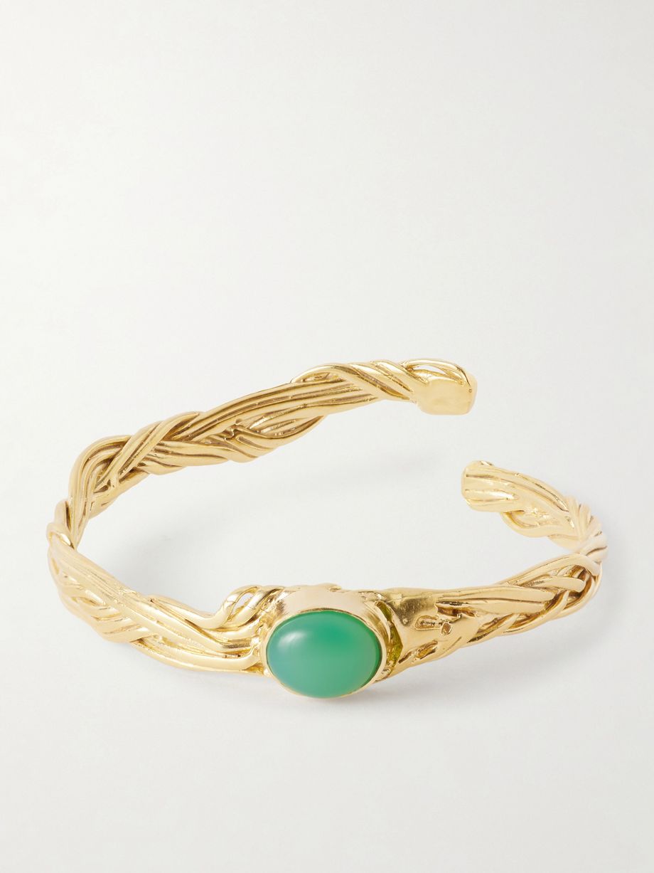 Delphi gold plated bangle