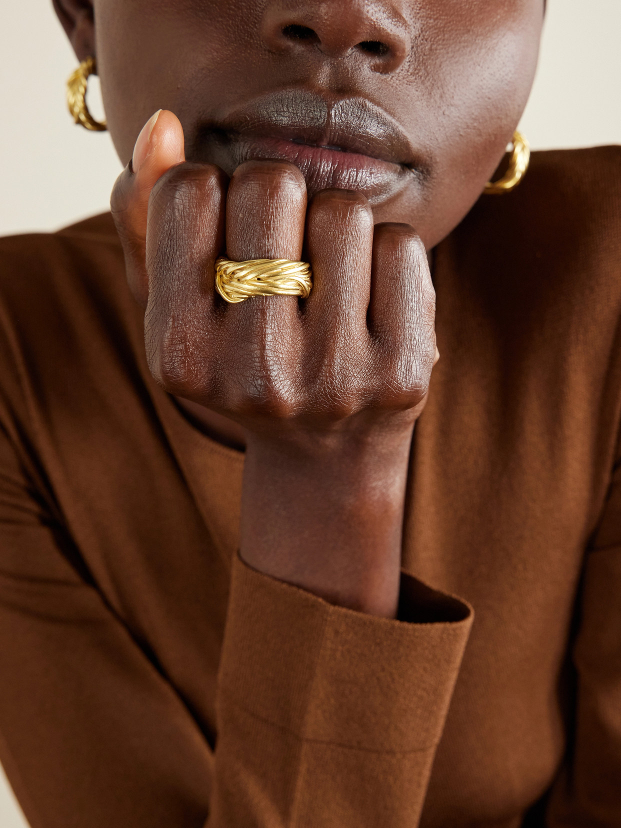 Ysso Ida Gold Plated Ring In Gold