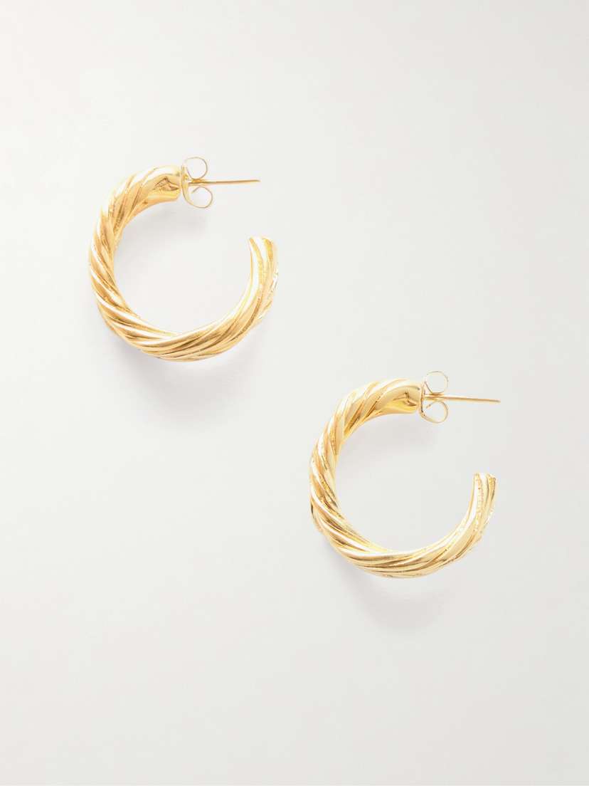 YSSO Thread Gold-plated Earrings