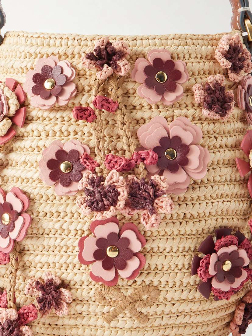 Anya Hindmarch Blossom Creature Embellished Raffia Mini Bag | Thumbnail 6 Anya Hindmarch Blossom Creature Embellished Raffia Mini Bag | Thumbnail 6