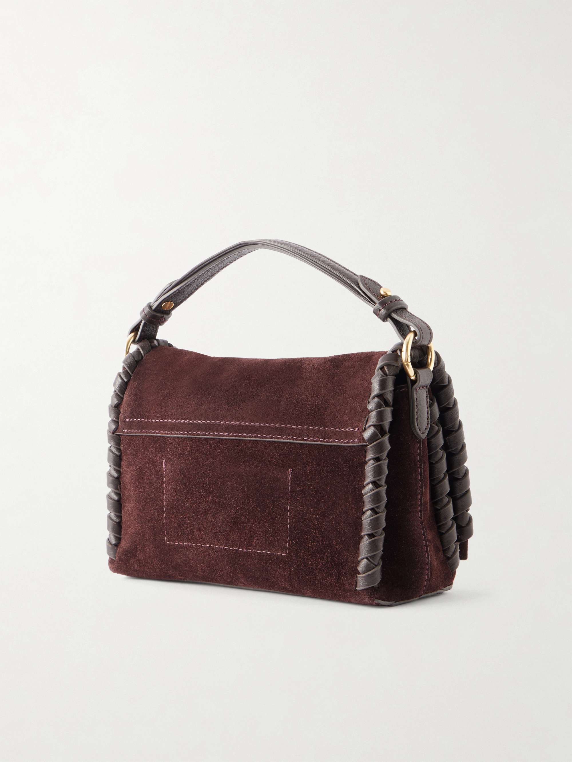 ANYA HINDMARCH Mortimer suede leather bag | NET-A-PORTER