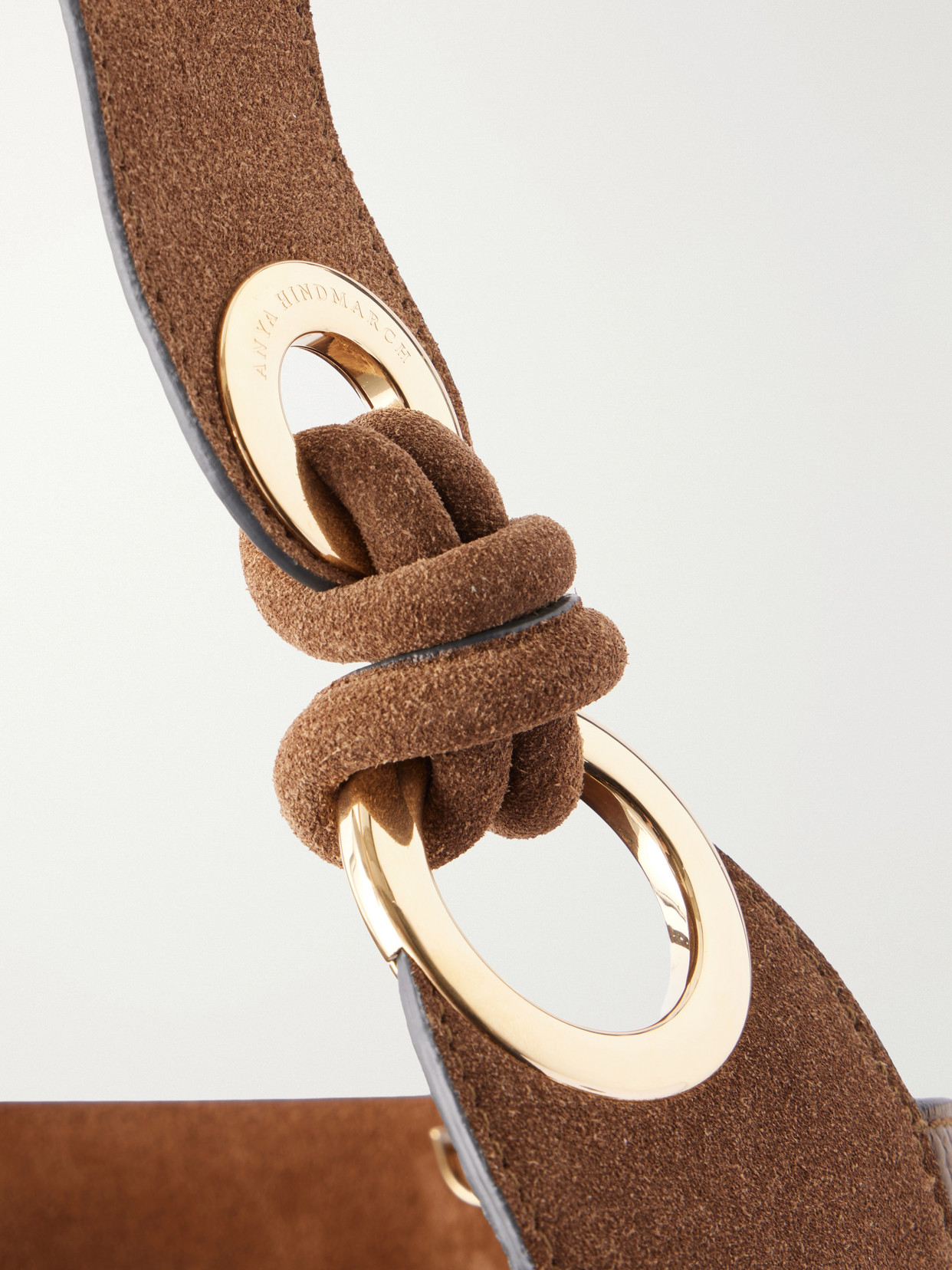 Ringo Suede-Trimmed Textured-Leather Tote